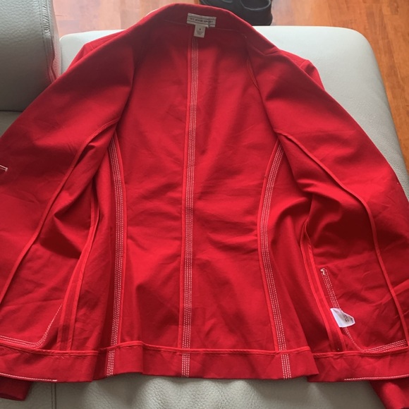 ST-JOHN SPORT red blazer size small - Picture 15 of 15
